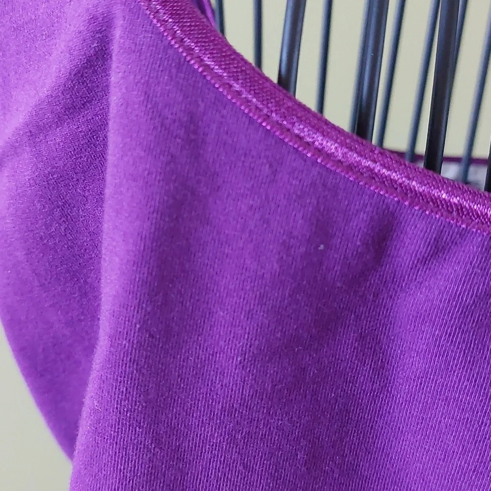 "Anne Klein", size M, purple color tank top, 96% cotton,4% spandex - Picture 2 of 6